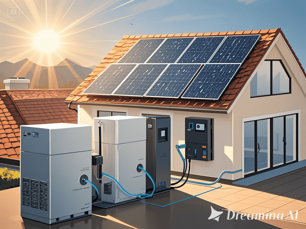 Hệ Thống Điện Mặt Trời Hòa Lưới Lưu Trữ Hybrid