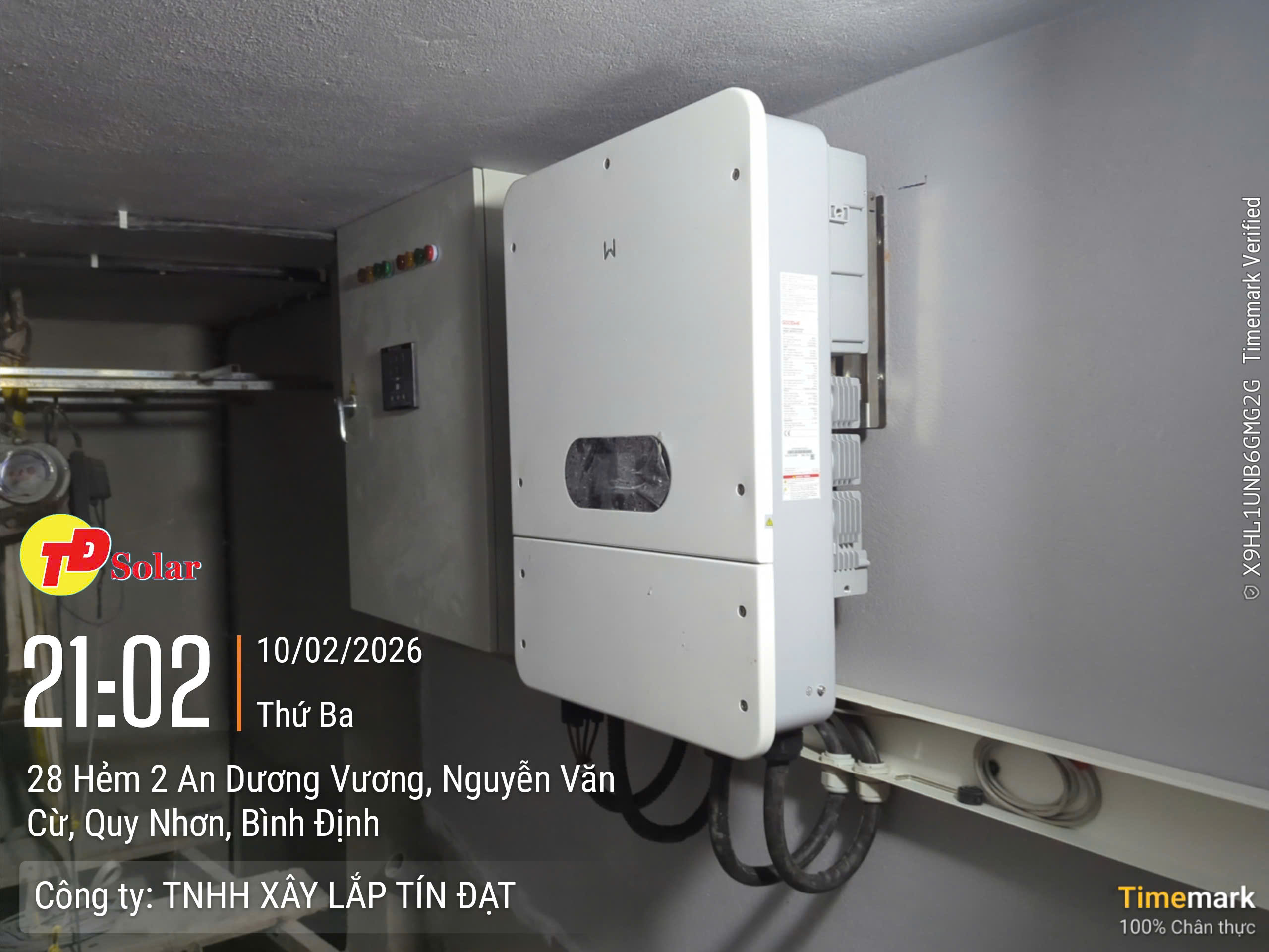 Công trình điện mặt trời Tín Đạt Solar