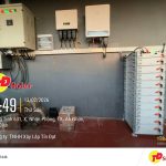 HOÀN THÀNH BÀN GIAO HỆ ĐIỆN MẶT TRỜI CÓ LƯU TRỮ 3 PHA 61KWP – 51.2KWH TẠI AN NHƠN | GIẢI PHÁP TIẾT KIỆM 60% CHI PHÍ ĐIỆN
